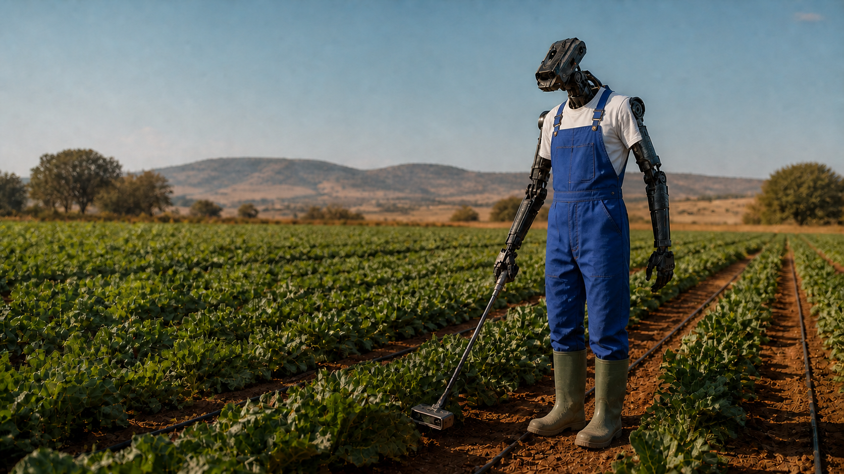 SOKO A01 in an agricultural field: Crop inspection